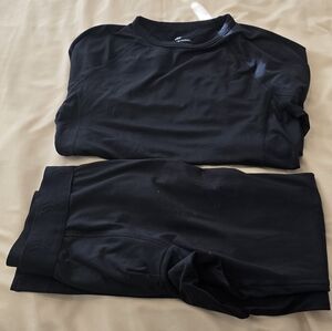 Mens All In Motion Black Thermal Set